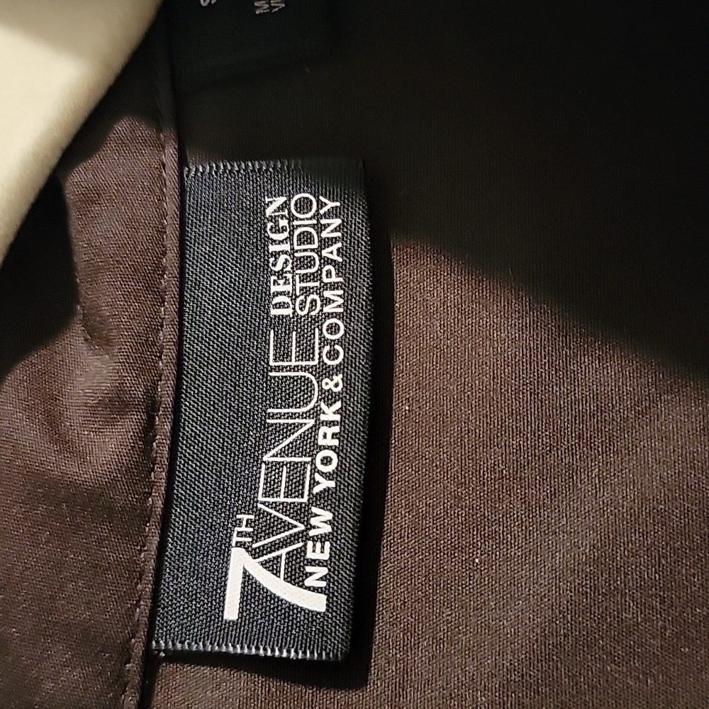 New York & Company Dark Brown Blouse - Picture 2 of 6